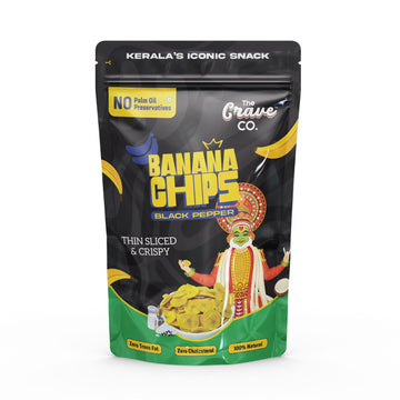 Black Pepper Kerala Banana Chips (100% Coconut Oil)